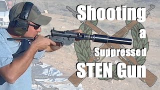 Shooting a STEN Gun Suppressed [upl. by Eelan]