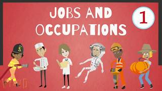 Jobs and Occupations for Kids  Jobs Vocabulary [upl. by Arrahs]