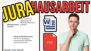 HAUSARBEIT alle FORMALIA einstellen In 10 EINFACHEN SCHRITTEN [upl. by Atteyram]