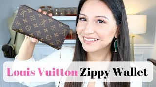 LOUIS VUITTON ZIPPY WALLET  Review Wear and Tear and WIMB  LuxMommy [upl. by Kali]