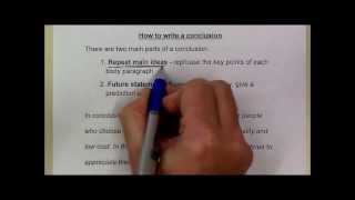 How to write a conclusion [upl. by Brawner]