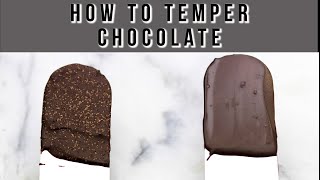 Tempered chocolate stepbystep  Chocolaterie 101 [upl. by Llerraf]