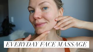 Easy 10 Minute Everyday Full Face Massage [upl. by Vershen]