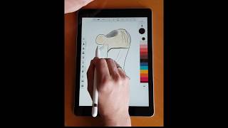 Mit IPad 2018 und dem Pencil zeichnen [upl. by Etsirhc]