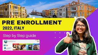 PRE ENROLLMENT FOR INTERNATIONAL STUDENTS 2022  STUDY IN ITALY [upl. by Kamp]