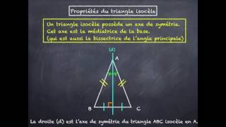 Propriétés du triangle isocèle [upl. by Nibaj458]