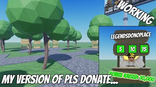 I Tried Making My Own PLS DONATE Game  Roblox Studio [upl. by Luas]