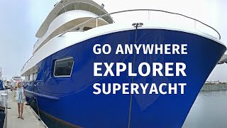 6900000 ALLSEAS 92 EXPEDITION Explorer SuperYacht Tour Liveaboard Travel AROUND THE WORLD Yacht [upl. by Anilec]