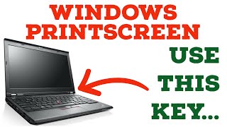 How to Print Screen Screenshot on a Windows Laptop [upl. by Ynnav792]