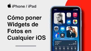 Como Poner Widgets De Fotos En iOS 15 y iOS 16  LimonTouch [upl. by Napra526]