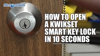 How to Open a Kwikset Smart Key Lock in 10 seconds  Mr Locksmith™ [upl. by Rebmak]