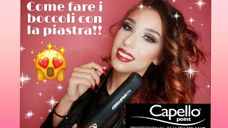 COME FARE I BOCCOLI CON LA PIASTRA  SALON STUDIO MYINFRARED  ESTER BEAUTY [upl. by Inoj]