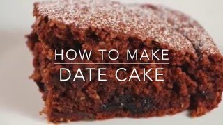 Date Cake Recipe [upl. by Eliott]