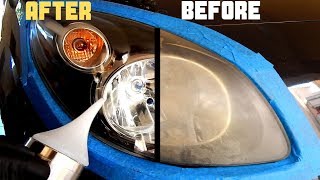 How To Restore Headlights PERMANENTLY  Headlight Atomizing Cup [upl. by Namolos]