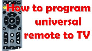 How to program universal remote to TV Easy setup guide [upl. by Ainehs]