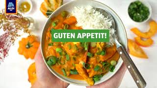 Rezept Kürbiscurry  ALDI SÜD [upl. by Agretha777]