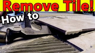 How To Remove Tile  Crucial ADVICE for Removing Ceramic Tile Floor [upl. by Benoit]