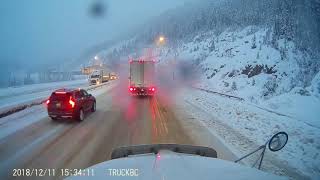 Descending The Smasher  Coquihalla Highway  Highway Thru Hell  Horrible Conditions [upl. by Watson493]