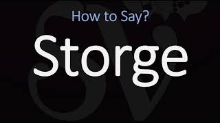 How to Pronounce Storge CORRECTLY LOVE Meaning amp Pronunciation [upl. by Nirehtak]