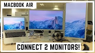 How to Connect Macbook Air to 2 Monitors [upl. by Carole]