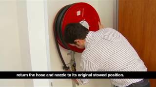 How to use a Fire Hose Reel [upl. by Eloc]