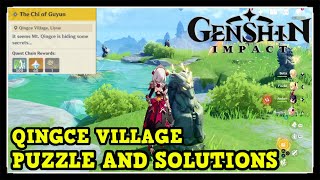 Genshin Impact Qingce Village Puzzle and Solutions The Chi of Guyun World Quest Fragment Locations [upl. by Saltsman976]