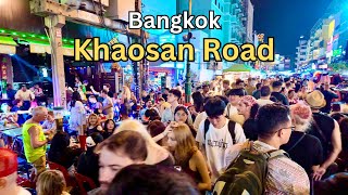 Khaosan Road Nightlife  Bangkok Thailand [upl. by Veedis511]