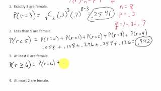 Binomial Distribution Probability [upl. by Sullivan859]