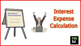 Calculating Interest Expense in Income Statement  FINED [upl. by Yanal]