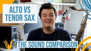 Alto vs Tenor Saxophone The Sound Comparison [upl. by Lisbeth783]