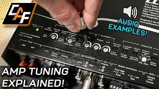 Amplifier Tuning Settings How To  Gain Crossovers Bass Boost [upl. by Erasmo196]