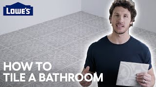 How to Tile A Bathroom Floor [upl. by Allina]