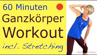 ❗️60 min GanzkörperWorkout mit Stretching  ohne Geräte [upl. by Abel]