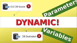 SSIS Parameters and Variables  connection strings and sql command [upl. by Doowle]