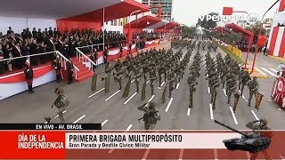 Ejército del Perú muestra paso marcial durante Gran Parada Militar [upl. by Persis]