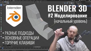 Blender 3D ► 2 Основы моделирования деструктивный и процедурный подход [upl. by Inaj]