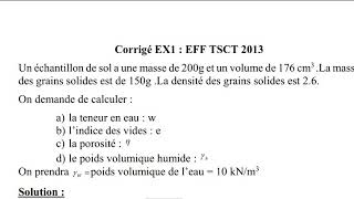 Corrigés Examens de fin de formation Mécanique de sol [upl. by Farmer376]