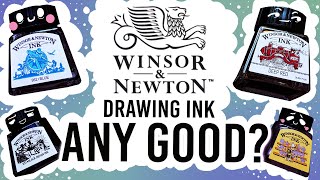 Painting with Drawing inks  Trying out Windsor and Newton drawing Inks [upl. by Yesnyl]