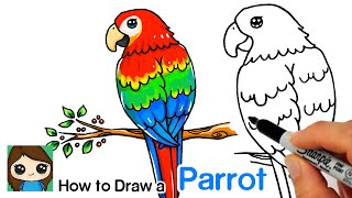 How to Draw a Parrot [upl. by Clarhe318]