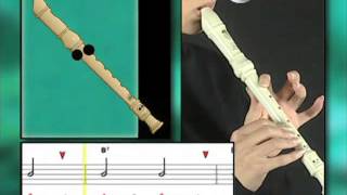 Ex001 How to Play Recorder  Recorder Lessons for Beginners [upl. by Finbar366]