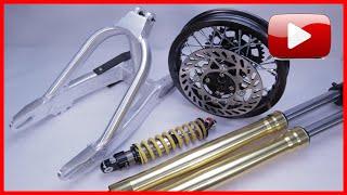 Pit Bike Suspension Upgrade  CRF70  CRF50 [upl. by Ayotna]