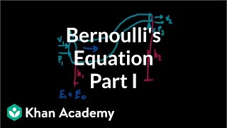 Bernoullis equation part 1  Fluids  Physics  Khan Academy [upl. by Bobbette]