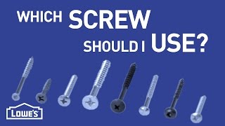 Which Screw Should I Use  DIY Basics [upl. by Gnad702]