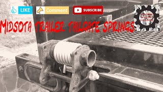 How To Install Utility Trailer Tailgate Lift Springs A MECHANICAL ADVENTURE [upl. by Aliahs]