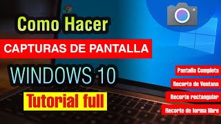 Cómo hacer una Captura de Pantalla en pc Windows 10 [upl. by Keon]