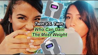 Who Can Gain The Most Weight In 24 Hours  MontoyaTwinz [upl. by Rafiq]