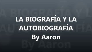 Biografía y autobiografía [upl. by Ailic]