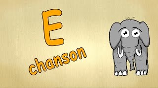 Chanson pour enfants La lettre E  Apprendre lalphabet en français [upl. by Gillan]