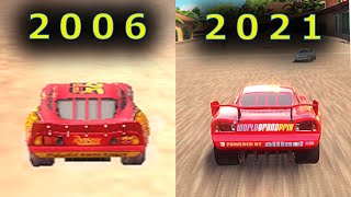 Lightning McQueen CARS Evolution in Games [upl. by Maro947]