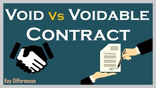 Void vs Voidable Contract Difference between them with definition examples amp comparison chart [upl. by Eirrehs]